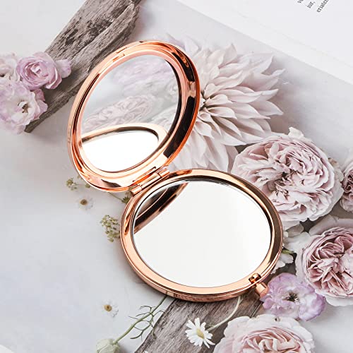 WSNANG Cousin Wedding Gift Folding Makeup Mirror to My Cousin On Her Wedding Day Gift Bride Gift for Cousin Compact Makeup Mirror (Cousin Mirror)