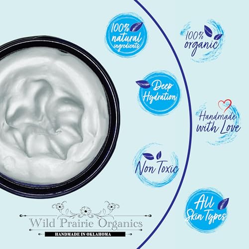 Wild Prairie Organics: Handmade Organic Whipped Tallow Balm (Blue Tansy)