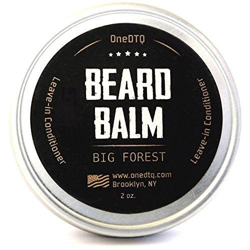 Big Forest Beard Balm - Beard Butter for Men 2 OZ - Blend of Premium Organic Oils & Shea Butter - Light Hold - Great for Grooming Facial Hair of All Lengths & Styles