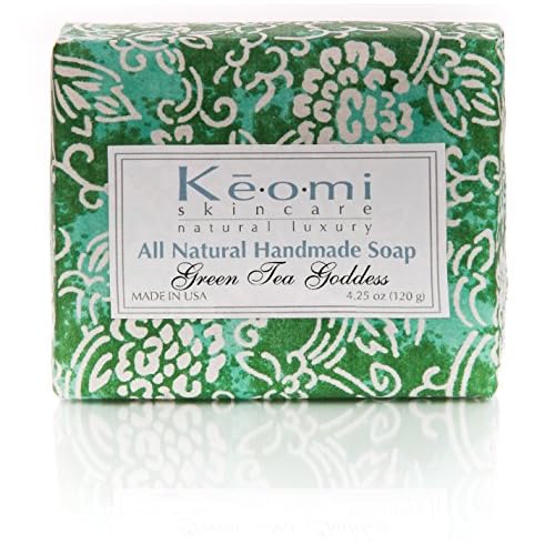 Organic Luxury Handmade 4 Bar Soap Gift Set by KEOMI NATURALS - WONDERFUL VALENTINES DAY GIFT - Gift Boxed & Ready to Give - PAMPER THEM w/LUXURY WHILE LIFTING THEIR SPIRITS