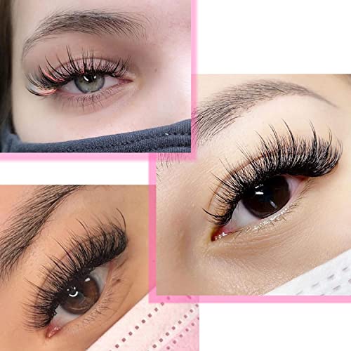 TDANCE Spikes Lash Extensions Matte Black Premade Lash Spikes Eyelash Extensions(Spikes-0.07-D,14-19 mm)