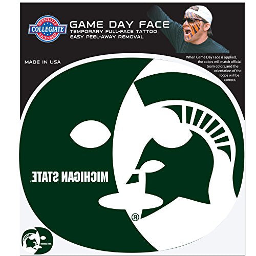 Siskiyou Sports NCAA Game Day Face Temporary Tattoo