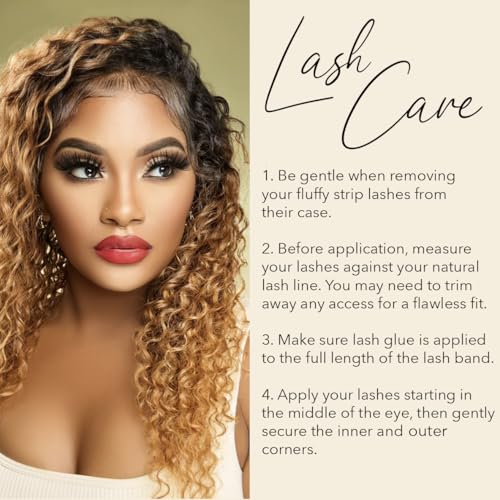 3D Faux Mink Eyelashes | Luxury Faux Mink Lashes Cruelty-Free and Vegan False Lashes, Reusable, Maximum Volume 18mm-20mm Wispy and Fluffy False Eyelashes (Lily)