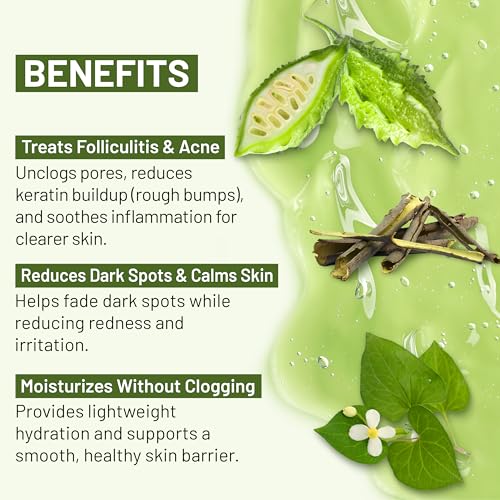 ABERA Folliculitis BHA Shower Gel, High-Performance Folliculitis Body Wash, Wild Bitter Melon Extract, Reduces Back Acne & Hyperkeratosis, 2 Boxes + Gift Grapefruit Shampoo for Hair Loss