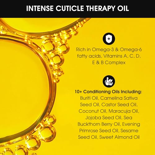 Deborah Lippmann It's A Miracle Intense Therapy Cuticle Oil | Nourishes and Repairs with 10 Essential Oils | 10 Free, Vegan Formula, No Animal Testing