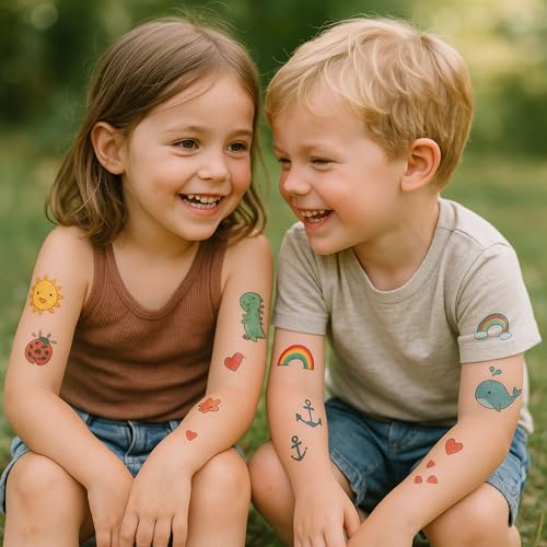 Temporary Tattoo Paper for Laser/INKJET Printer, 8.5"X11" 6 Sheets Printable Tattoo Transfer Paper, DIY Tattoos Stickers for Adult, Kids, Personalized Tattoo Custom Images for Party