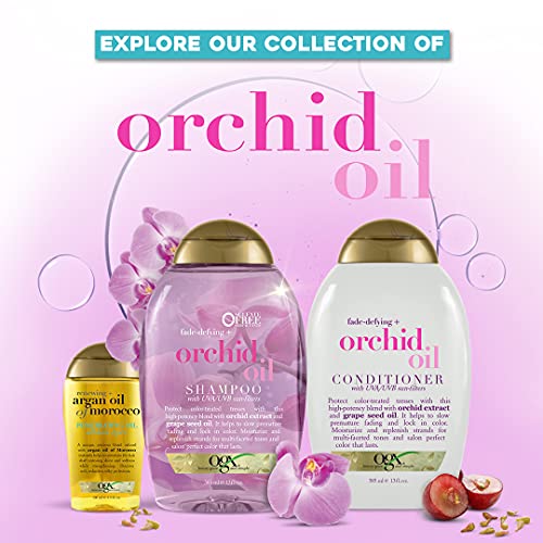 OGX Fade-Defying Orchid Oil Shampoo with UVA/UVB Sun Filters, 13 Ounces