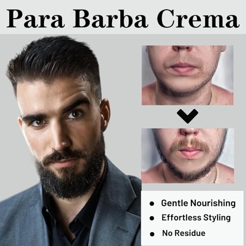 Para Barba, Estimulante De Barba, Beard Balm for Men, Crecimiento De Barba Para Hombre, Mustache Wax, B?lsamo Para Barba, Original Moisturizes & Strengthens Para Crecer La Barba Rapido Beard (1 PCS)