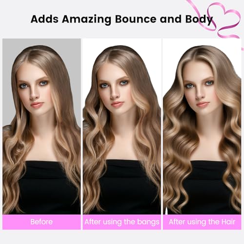 Upgraded Round Volumizing Brush Attachment Compatible with Dyson Airwrap HS01 HS05 HS08 Accessories, Upgraded Bristles for Dry Hair Add Volume Style Bangs Smooth Hair Rose