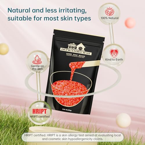 Lifestance L2 Digital Wax Warmer Hair Removal Kit + 1LB Strawberry Wax Beads