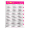 TDANCE Premade Fans Eyelash Extensions 320 Fans Pre Made Fans Lash Extensions Middle Stem Heat Bonded Premade Lash Fans Volume Lash Extensions(320-WISPY-5D-0.07-C-8-15mm)