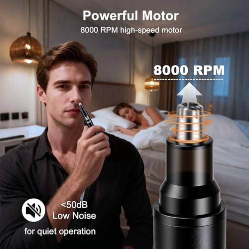 Roziapro Beard Trimmer for Men Cordless Hair Clipper Mustache Trimmer USB Rechargeable Home Hair Cutting Kit Precisely Fast Charging Low Noise
