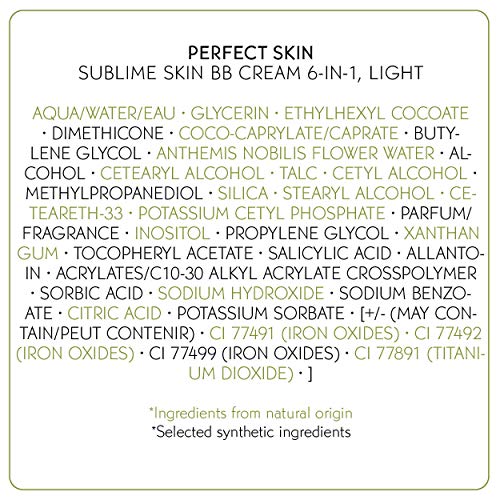 Yves Rocher BB Cream Tinted Moisturizer Foundation for a perfect complexion, All skin type, Dermatologically tested, 50 ml tube (Light)