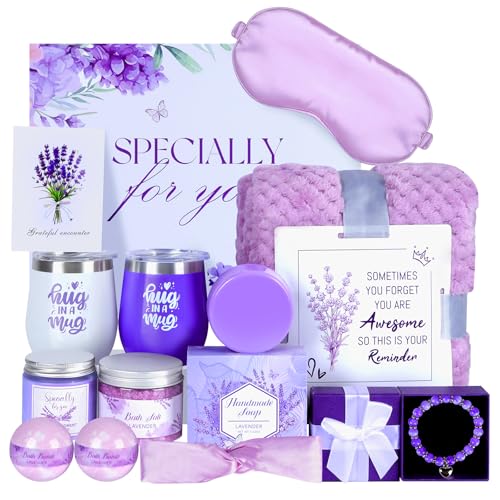 Valentine's Day Gifts for Women,Get Well Soon Gifts After Surgery,Birthday Gift Boxes ,12Pcs Self Care Package,Thinking of You Gift Basket,Relaxing Spa Gift For Her, Mom,Wife, Sister,Best Friend