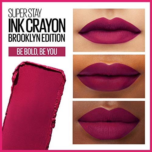Maybelline New York Maybelline Super Stay Ink Crayon Matte Longwear Lipstick Makeup, Be Bold, Be You, 0.04 Ounce ., 120 Be Bold, Be You, 0.04 ounces (Pack of 2)
