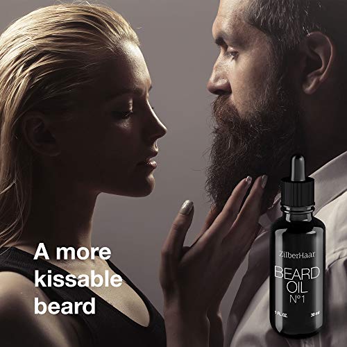 ZilberHaar Beard Care Travel Bundle, Beard Oil + Pocket Beard Brush with Soft Bristles Bundle