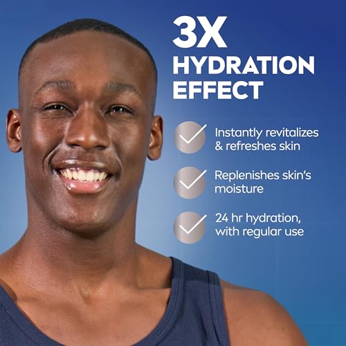 NIVEA MEN Maximum Hydration Post Shave Balm, With Provitamin B5 and Aloe Vera, Proves 3X Hydration Effect, 3.3 Fl Oz Bottle, Pack of 3