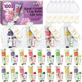 AZEN 100 Sets Bulk Gifts, Hand Cream and Lip Balm Bulk Set with Organza Bag Thank You Card, Baby Shower Wedding Gifts for Guests, Bridal Wedding Favors, Valentines Gift for Women