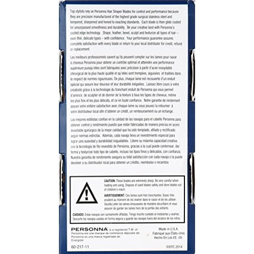 Personna Hair Shaper Blades, 60 Count