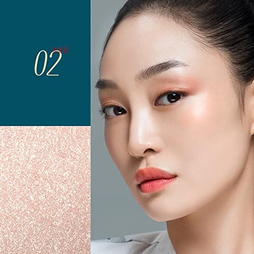 FLORASIS ¡¤ Peach Blossom Carved Flower Pattern Highlighter 02 Chasing Fireflies: Shimmering Peachy Gold