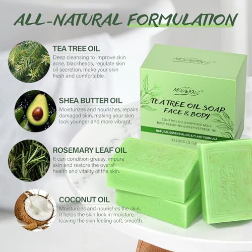 Perilla T?a T? Soap Bar, Soap For Face and Body, Back Acne Body Soap, Anti-Acne Cleansing Healthy Skin, Mosquito Repellent Soap, Soap for Men, Women, Teen and All Skin Types