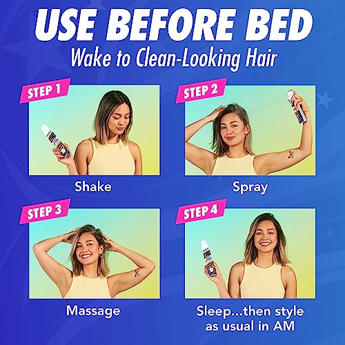 Batiste Overnight Deep Cleanse Dry Shampoo 3.81oz.- Wake up to beautiful hair by preventing oil build-up (Pack of 2)