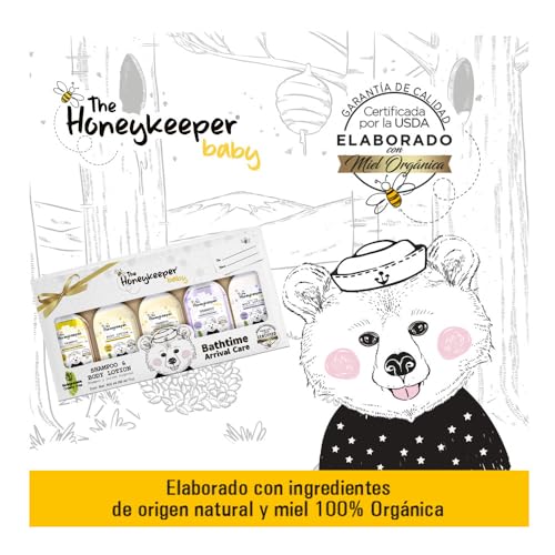 5 pack BATHTIME ARRIVAL CARE THE HONEYKEEPER BABY MIXED 450ml