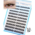 Self Adhesive Lash Clusters 10-14MM Short Self Adhesive Eyelashes Wispy Eyelash Clusters Pre Glued Manga Cluster Lashes Spiky Natural Individual lashes CD Curly Press On Lashes by Lvmixwig