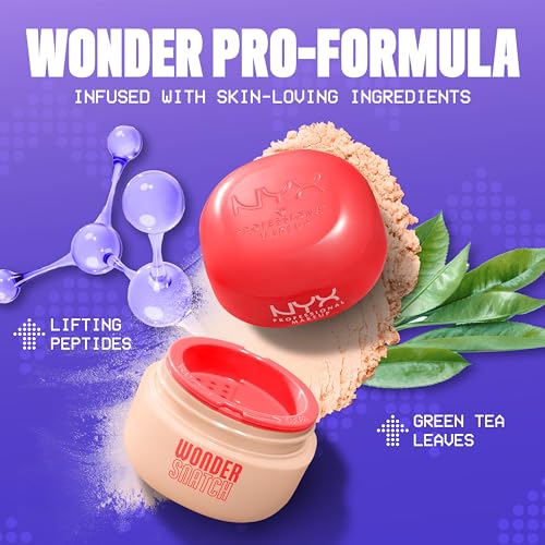 NYX PROFESSIONAL MAKEUP Wonder Snatch Setting Powder, Lifting Loose Powder With Up To 16HR Wear - Sugar Serve (Translucent Light)