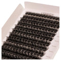 LASHVIEW Lash Clusters NM03 Cluster Lashes DIY Cluster Eyelash Extensions Mega Volume Reusable Individual Lashes Cluster Volume Look Super Thin Band & Soft(D-10-16mix)