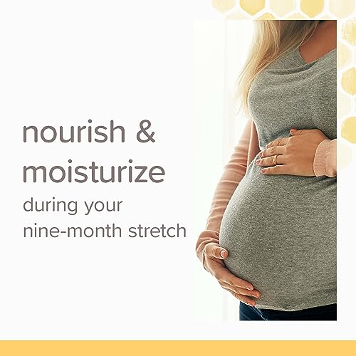 Burt's Bees Mama Bee Belly Butter, Leg & Foot Cream - Pregnancy Stretch Mark Prevention Cream, 6.5 Oz Tub & 3.38 Oz Foot Cream