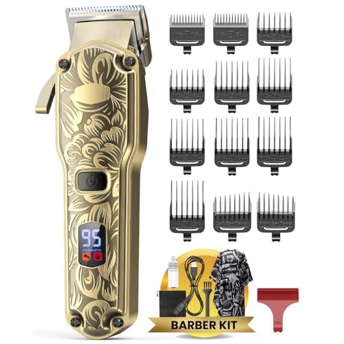 Jack & Rose Cordless Hair Clippers, Mens Hair Clippers, Wireless Clippers for Men, Barber kit Professional Clippers for Men