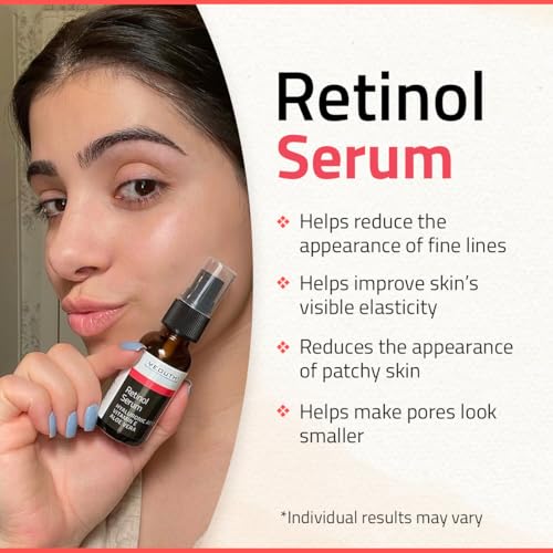 YEOUTH Retinol Serum for Face with Hyaluronic Acid & Vitamin E, Hydrating Retinol Face Serum for Women & Men, Facial Skin Care for Even Skin Tone - 1oz