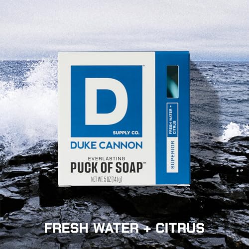 Duke Cannon Supply Co. Puck Soap Bundle ? Men¡¯s Hydrating Rounded Bar Soap with Masculine Scents for All Skin Types - Hydrating & Deep Cleaning - Superior, 5 oz (6 Pack)