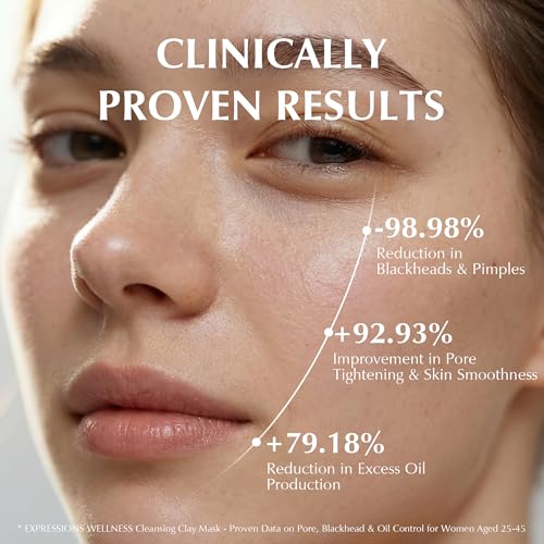 Clay Mask for Face: Deep Cleansing Pore, Dead Sea Mud Mask with Salicylic Acid, Oil-Control, Reduces Acne ? for Sensitive, Oily & Acne-Prone Skin, 4.06 Oz