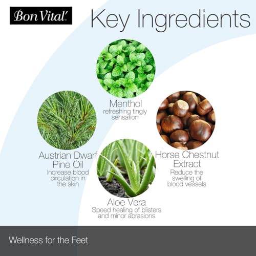 Bon Vital Foot Balm for Dry, Cracked Heels and Foot Repair