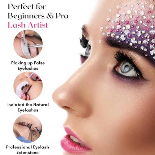My Lash Tools New Isolation Lash Tweezers For Eyelash Extensions Best for Individual Isolation & Classic Lashes Japanese Stainless Steel Lightweight Precision Lashing Twisers (CEC-JP/05)