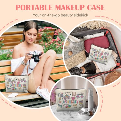 Optometry Gifts, Eye Doctor Gifts Makeup Bag for Women, Ophthalmologist Gift Cosmetic Bag for Purse, Ophthalmology Medical Makeup Zipper Pouch