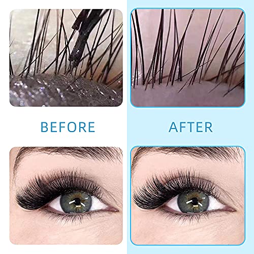 Eyelash Cleanser Concentrate 60ml Unscented Professional Lash Shampoo Foaming Cleanser DIY Wash for Extensions Lashes with Salon Home Care-Makes 6 Bottles