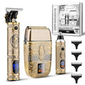 Karrte Men¡¯s Grooming Kit Professional Hair Clippers and Shaver for Men,Electric Razor and Nose Trimmer Set,Beard Trimmer with 2 Foil Head,Gifts for Men