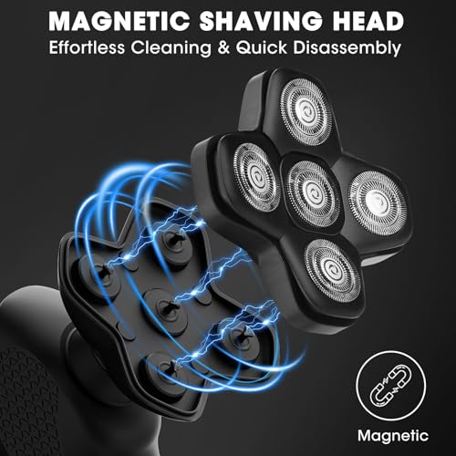 Manscape Body and Ball Trimmer for Men, Bald Head & Body Shaver, Mens Grooming Kits Pubic Groin Hair Trimmer, Body Groomer Electric Razors for Smooth Shaving, IPX7 Waterproof