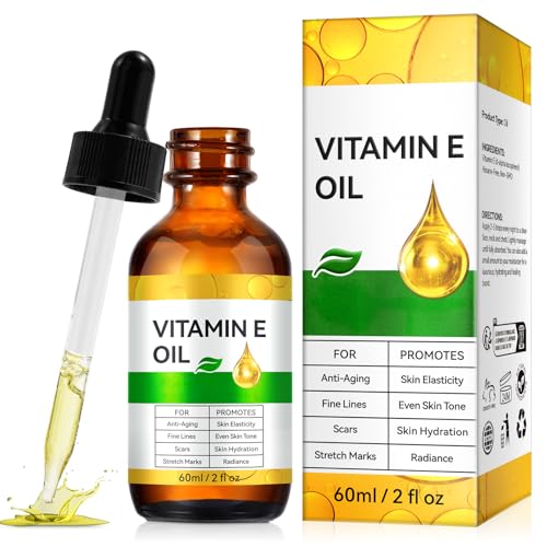 Vitamin E Oil for Face and Skin - Ultra Concentrated Pure Vitamin E Oil for Deep Moisturizing, Hair Care