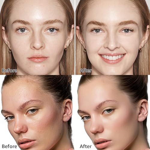 Mushroom Head Air Cushion CC Cream - Tattoo Cover up Moisturizing BB Creams Foundation, Long-Lasting Waterproof Concealer Full Coverage for Even Skin Tone, Gifts for Women (Natural, 1 PCS)