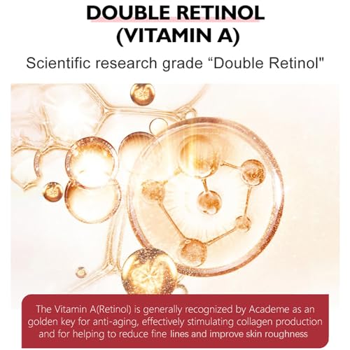 Retinol Moisturizing Face Cream Not Sticky Fast Absorption Hydrating Firming, Anti-aging Anti-Wrinkle Smooth Firming Skin, Shrinking Pore Add Nutrients for Skin (Retinol)
