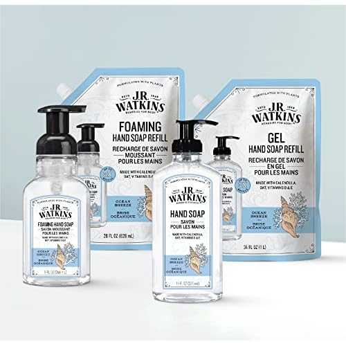 J.r. Watkins 20632 Foam Hand Soap, Ocean Breeze Scent, 9 Oz