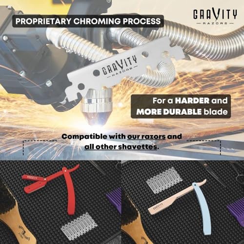 Premium Single Edge Razor Blades - Swedish Steel Razor Blades for Safety Razors and Straight Edge Razors, by GRAVITY RAZORS (100 Count, 2-Pack)