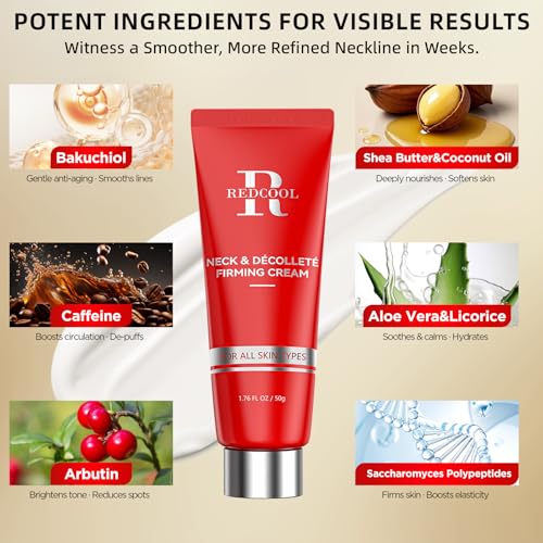 Neck Firming Cream - Retinol, Collagen & Hyaluronic Acid Neck Cream, Anti-Aging, Firming, for Neck & D?collet? - 1.76 fl.oz