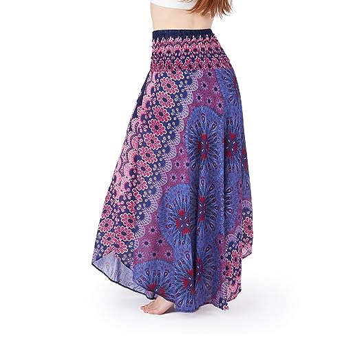 Lannaclothesdesign Women's Long Maxi Skirt Bohemian Gypsy Hippie Style Clothing Boho Skirts
