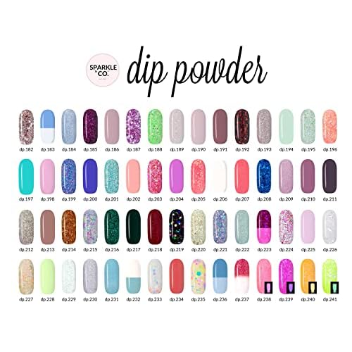 Sparkle & Co. Dip Powder dp.44 Toga Party (Regular Gold Flake With Clear Base)