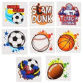 Sports Tattoos | 144 Pc | Soccer Baseball Football Basketball Stocking Stuffers and Favors